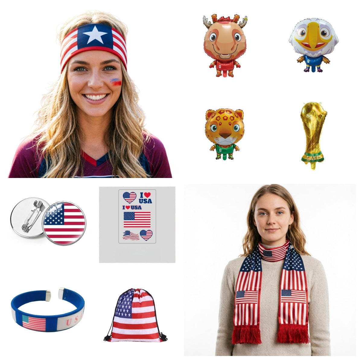 2026 World Cup 10-Piece Fan Cheering Set – Ultimate National Team Support Kit