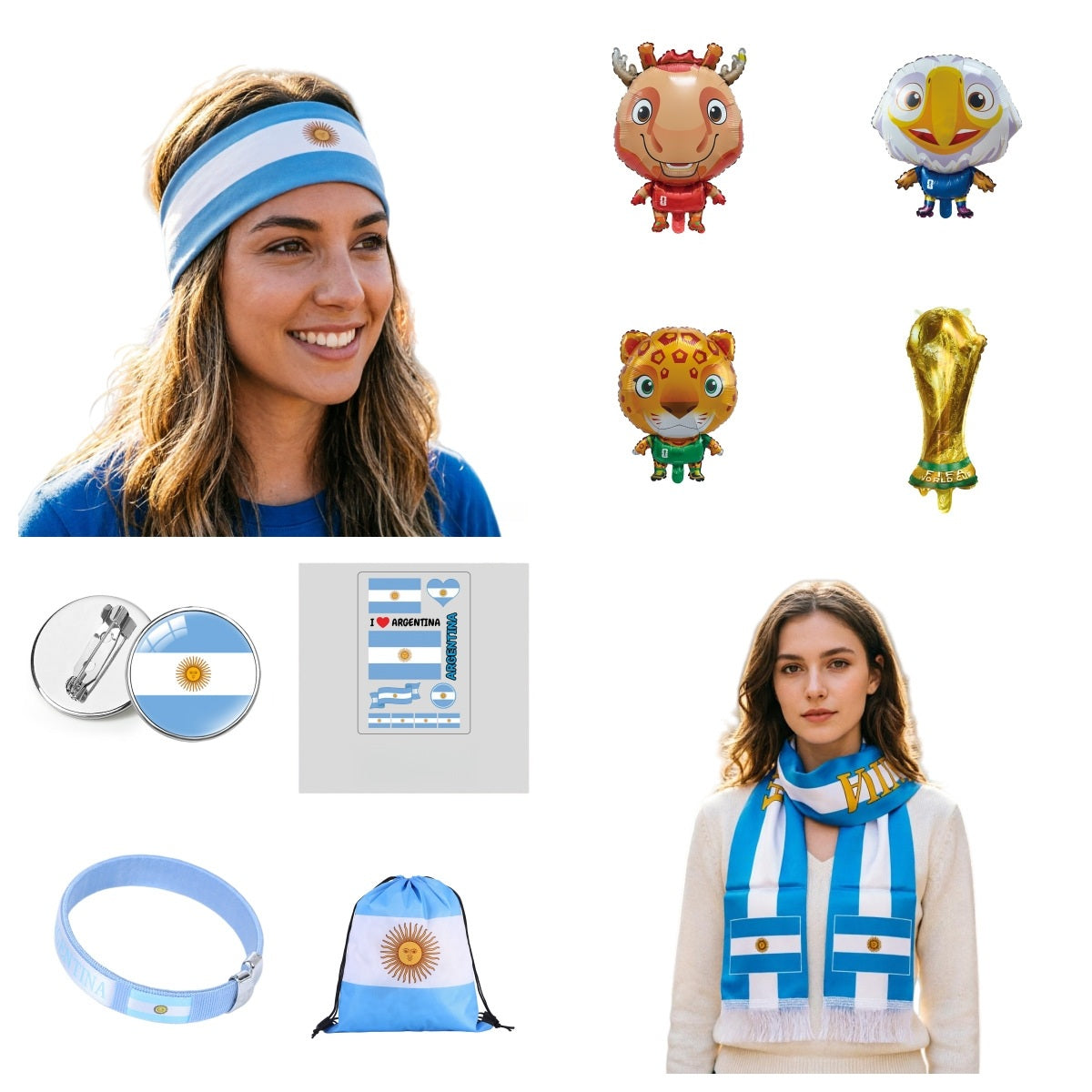 2026 World Cup 10-Piece Fan Cheering Set – Ultimate National Team Support Kit