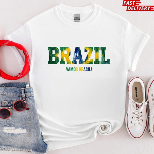 2026 World Cup Brazil Football T-Shirt – Classic "Samba Squad" Fan Apparel