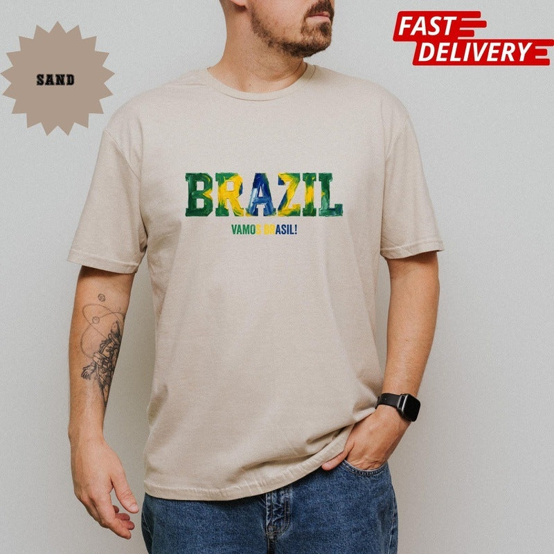 2026 World Cup Brazil Football T-Shirt – Classic "Samba Squad" Fan Apparel