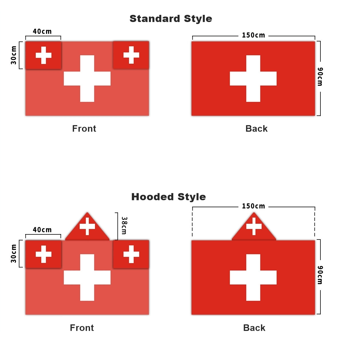2026 World Cup Fan Scarf Shawl – National Team Body Flag Cape