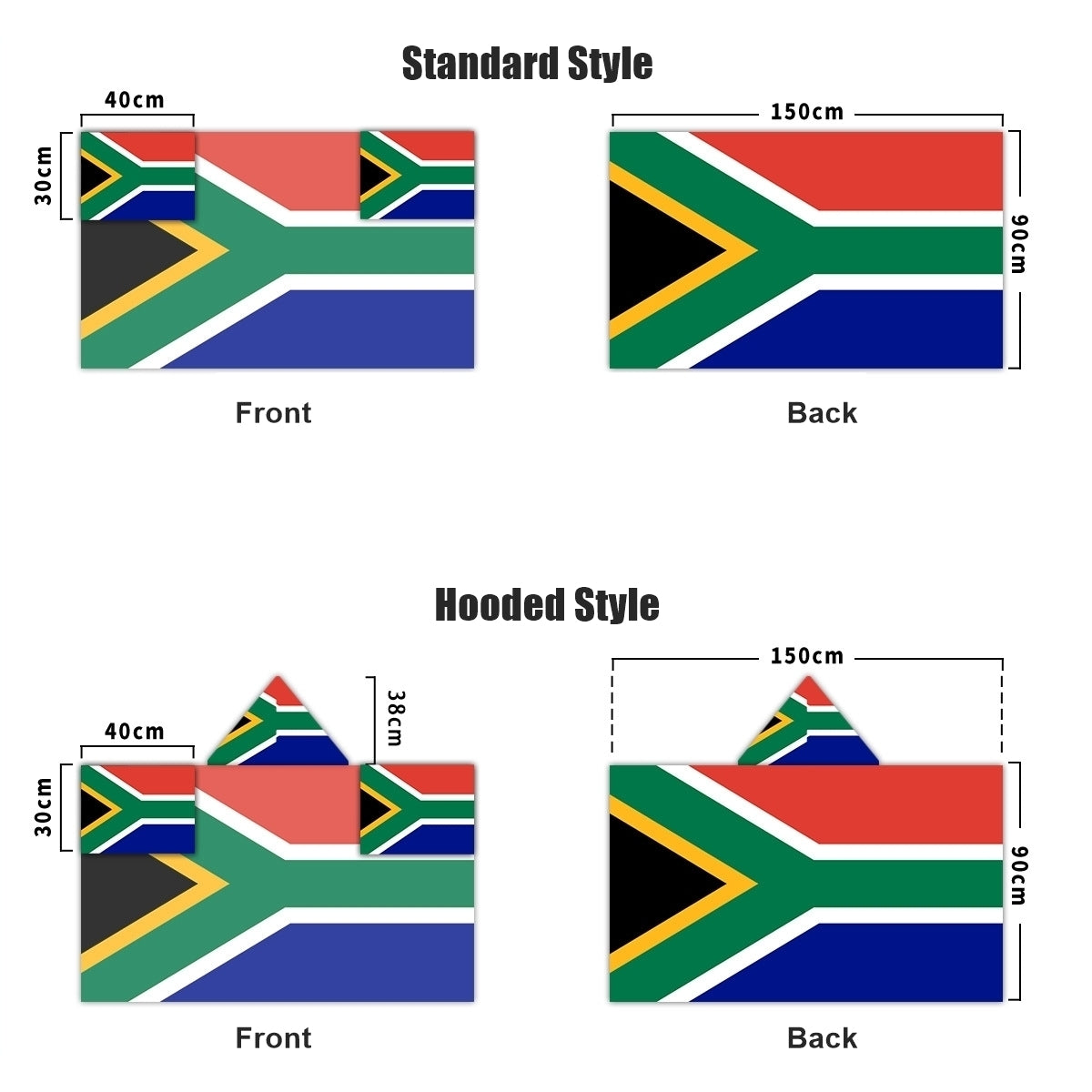 2026 World Cup Fan Scarf Shawl – National Team Body Flag Cape
