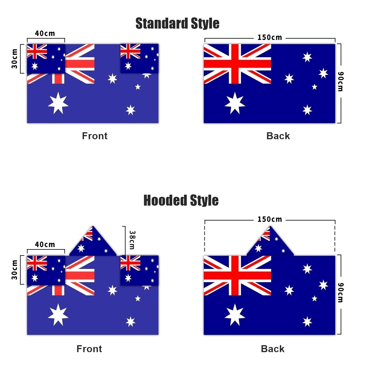 2026 World Cup Fan Scarf Shawl – National Team Body Flag Cape