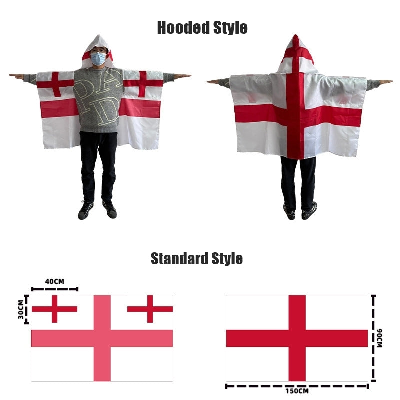 2026 World Cup Fan Scarf Shawl – National Team Body Flag Cape