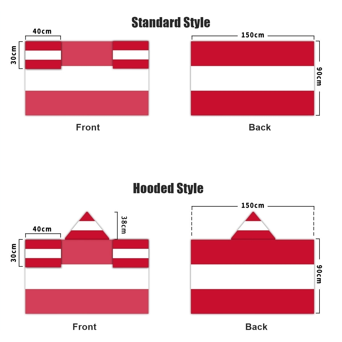 2026 World Cup Fan Scarf Shawl – National Team Body Flag Cape