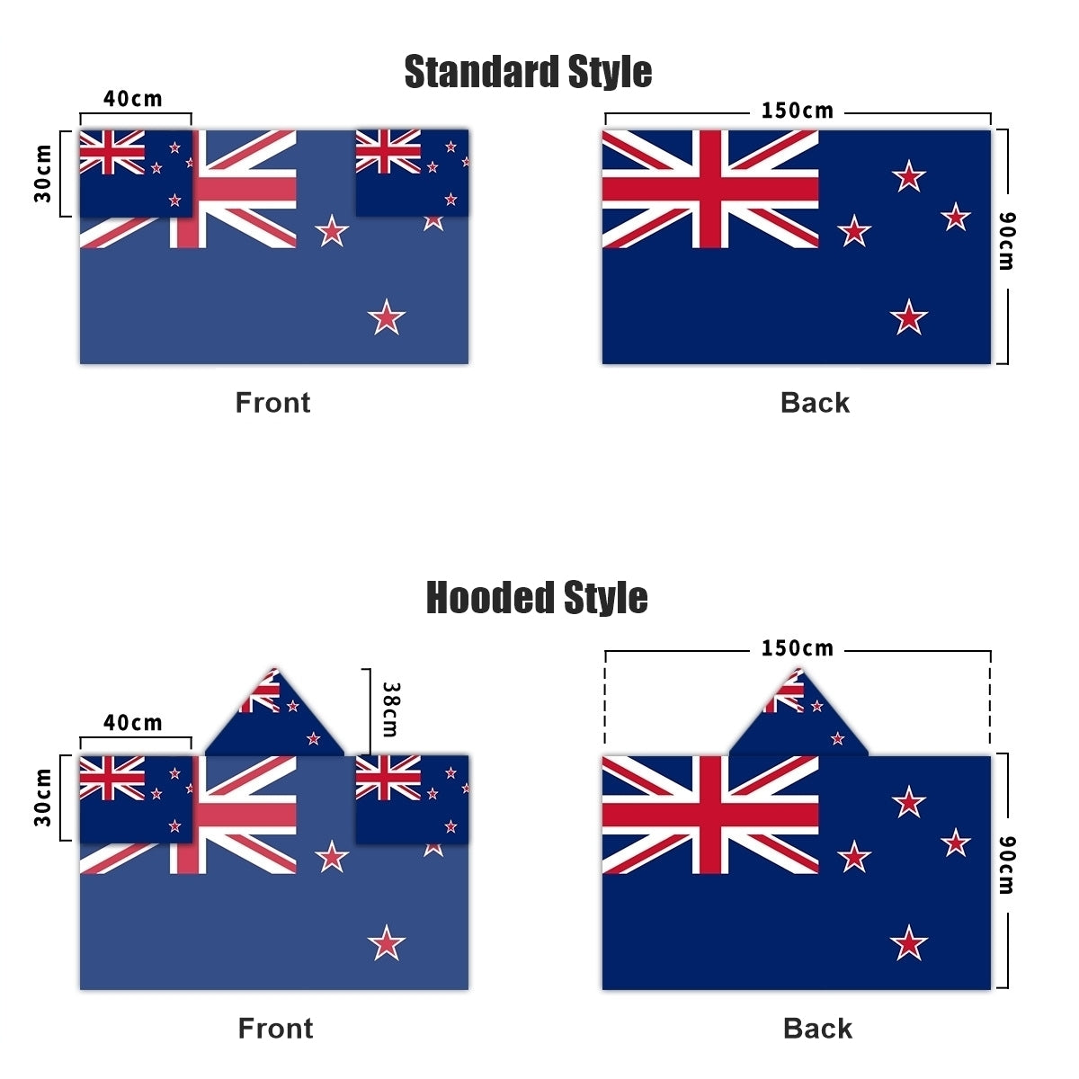 2026 World Cup Fan Scarf Shawl – National Team Body Flag Cape