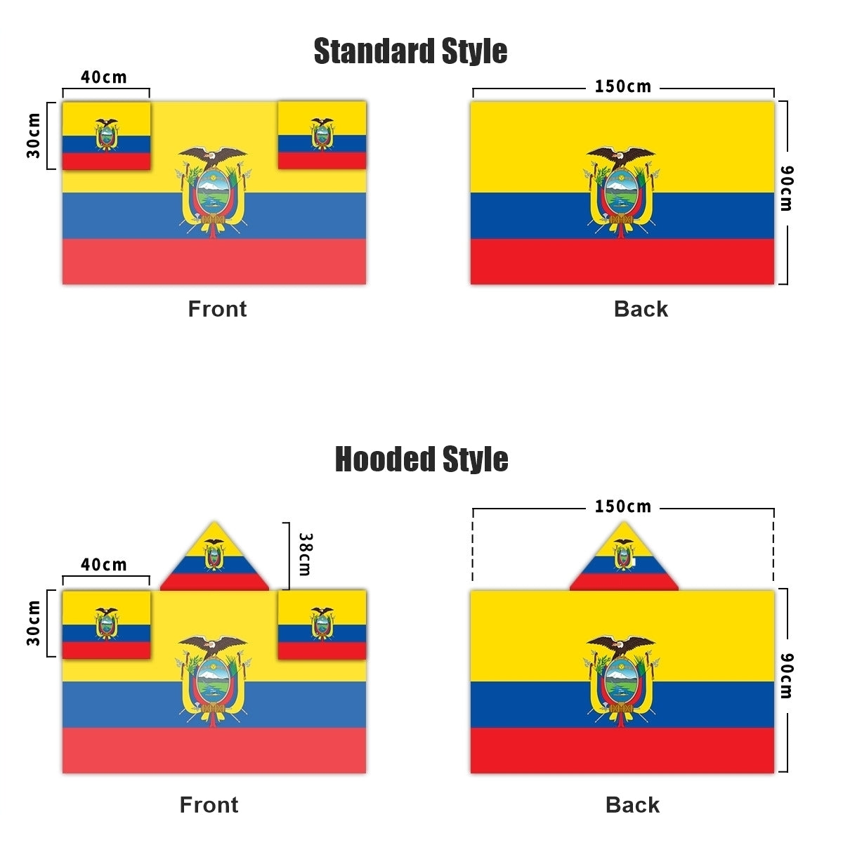 2026 World Cup Fan Scarf Shawl – National Team Body Flag Cape