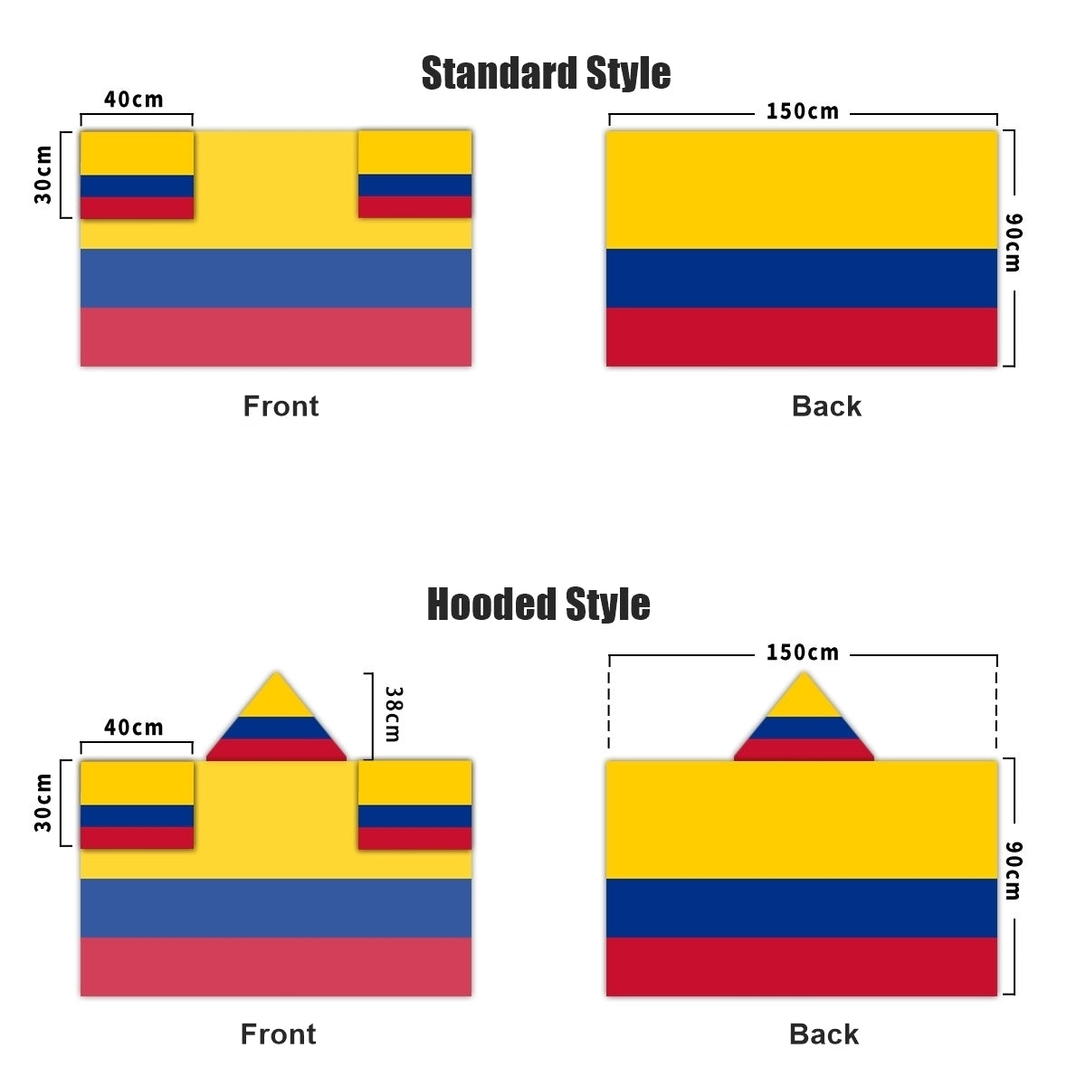 2026 World Cup Fan Scarf Shawl – National Team Body Flag Cape