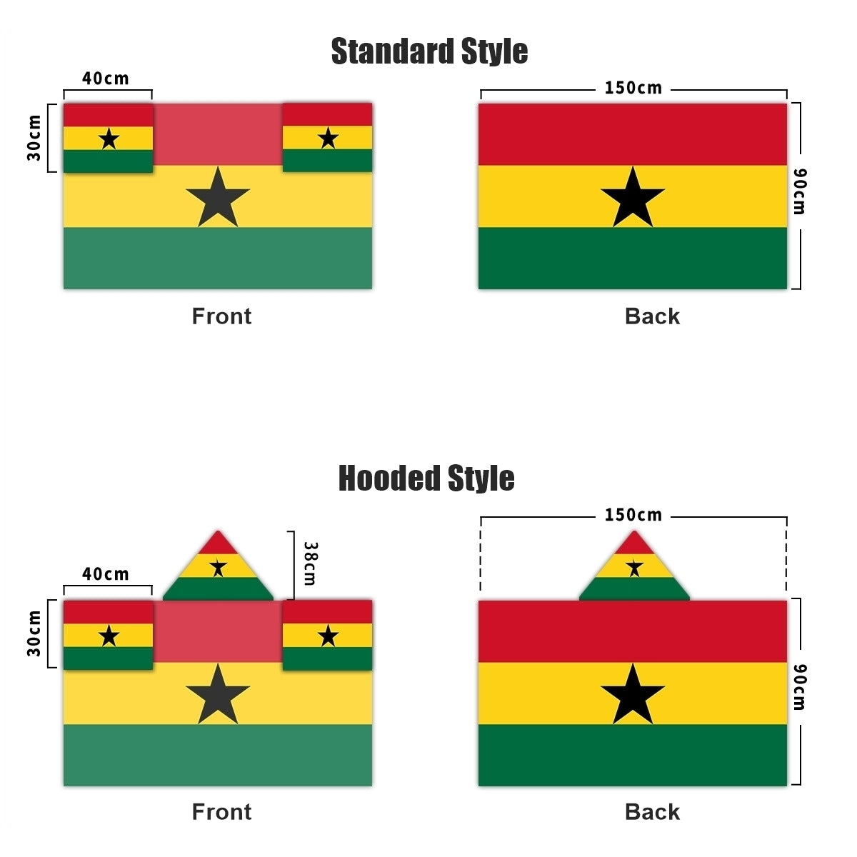 2026 World Cup Fan Scarf Shawl – National Team Body Flag Cape
