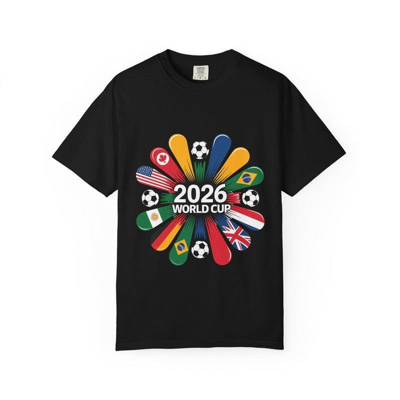 2026 World Cup Fan Tee – Global Flags Soccer Graphic T-Shirt