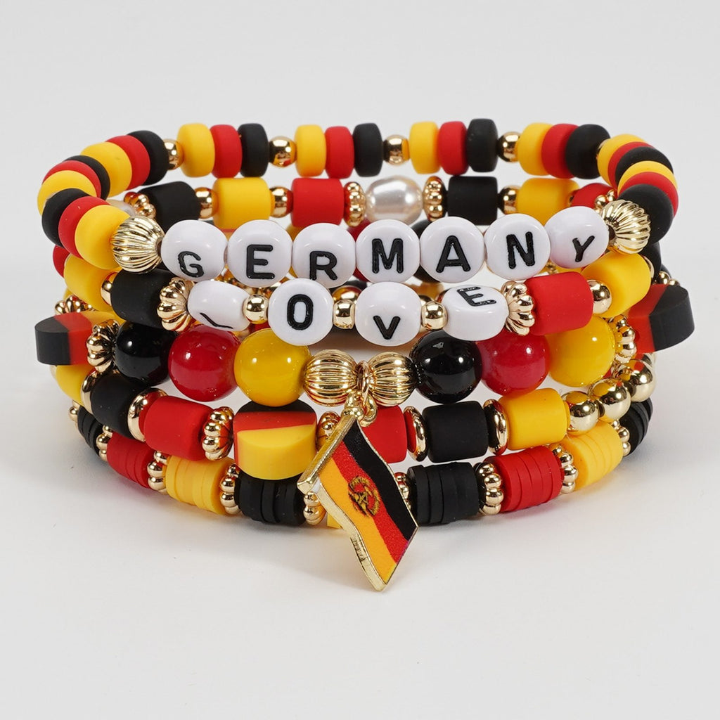 2026 World Cup Germany Fan Bracelet Set – 5-Piece "Nationalelf" Stack