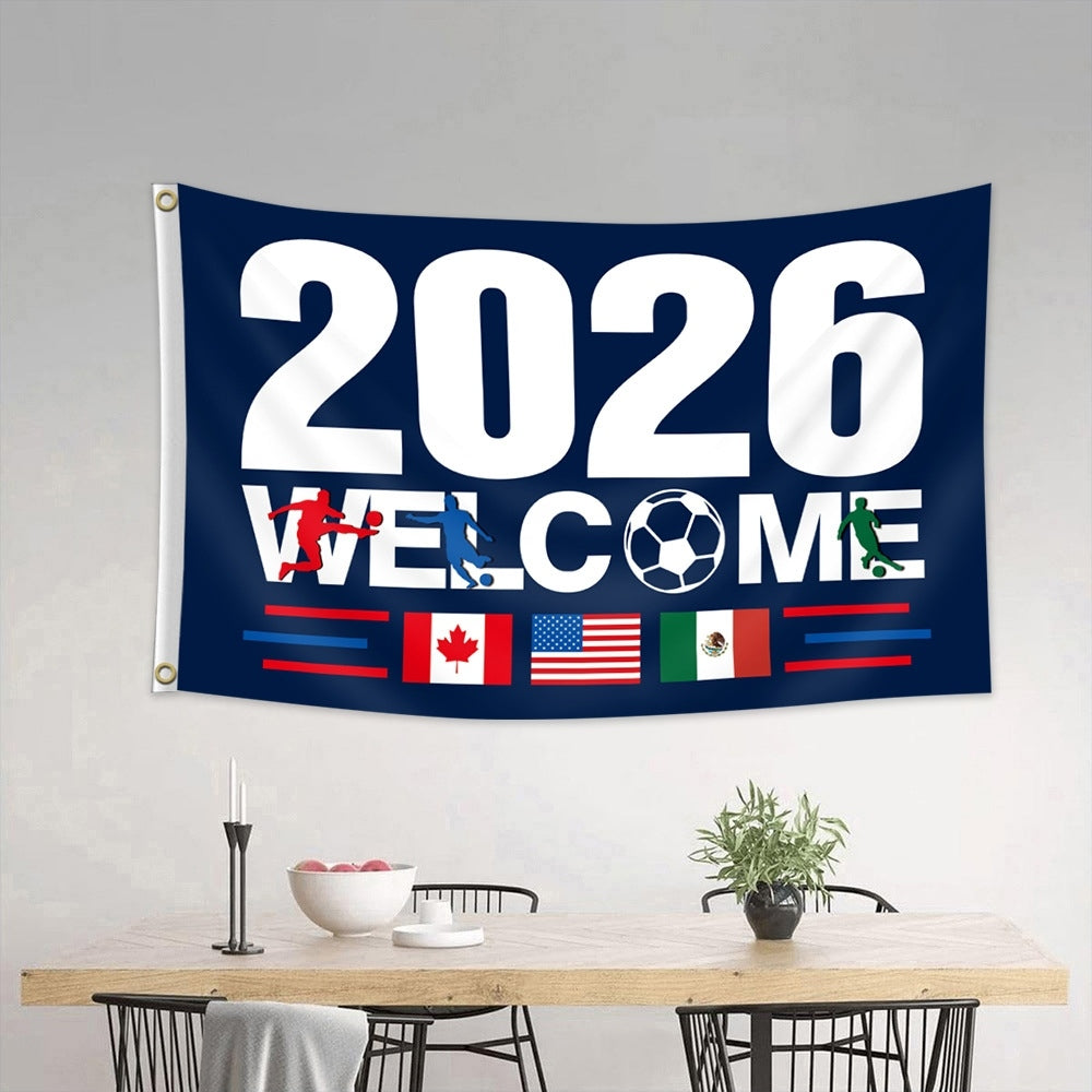 2026 World Cup Host Nations Flag