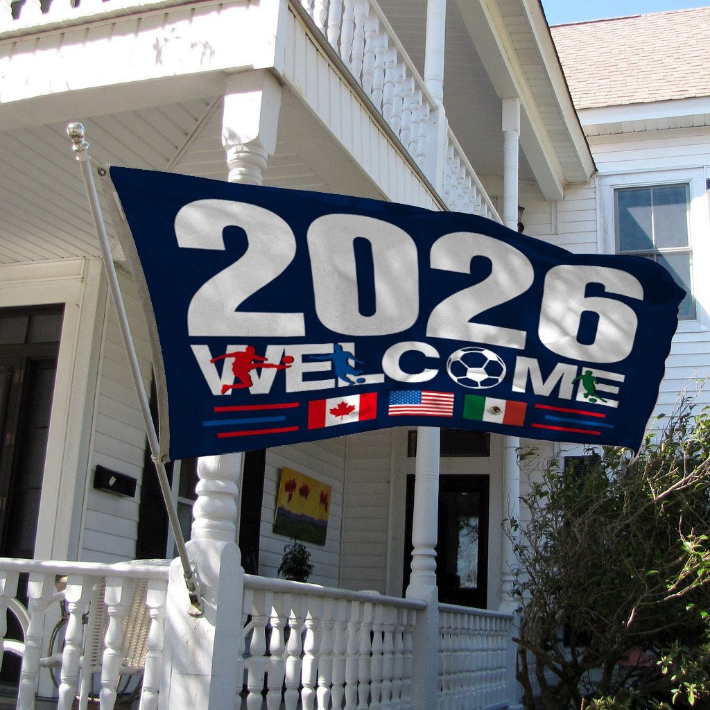 2026 World Cup Host Nations Flag