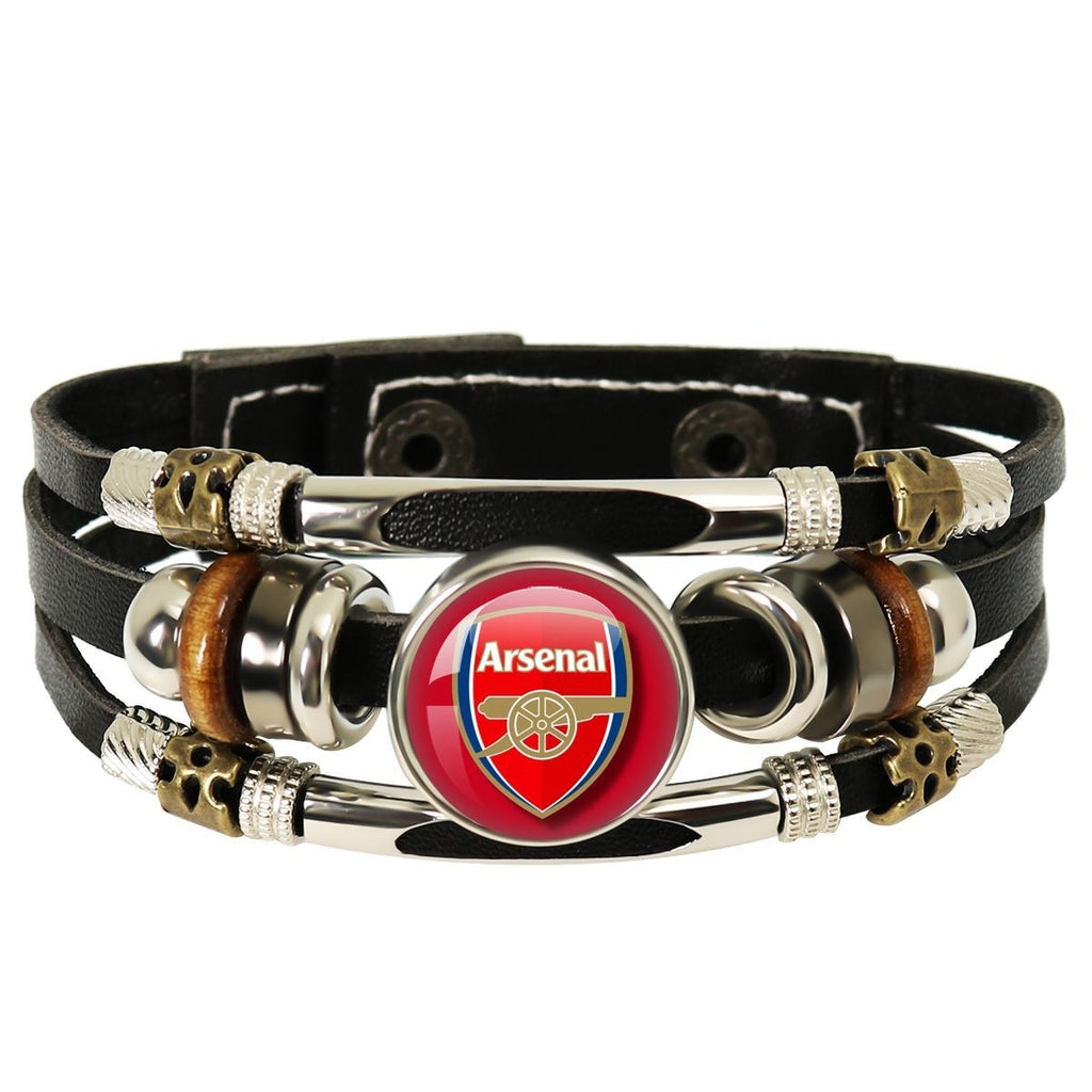 Bracelet with Arsenal logo on a white background