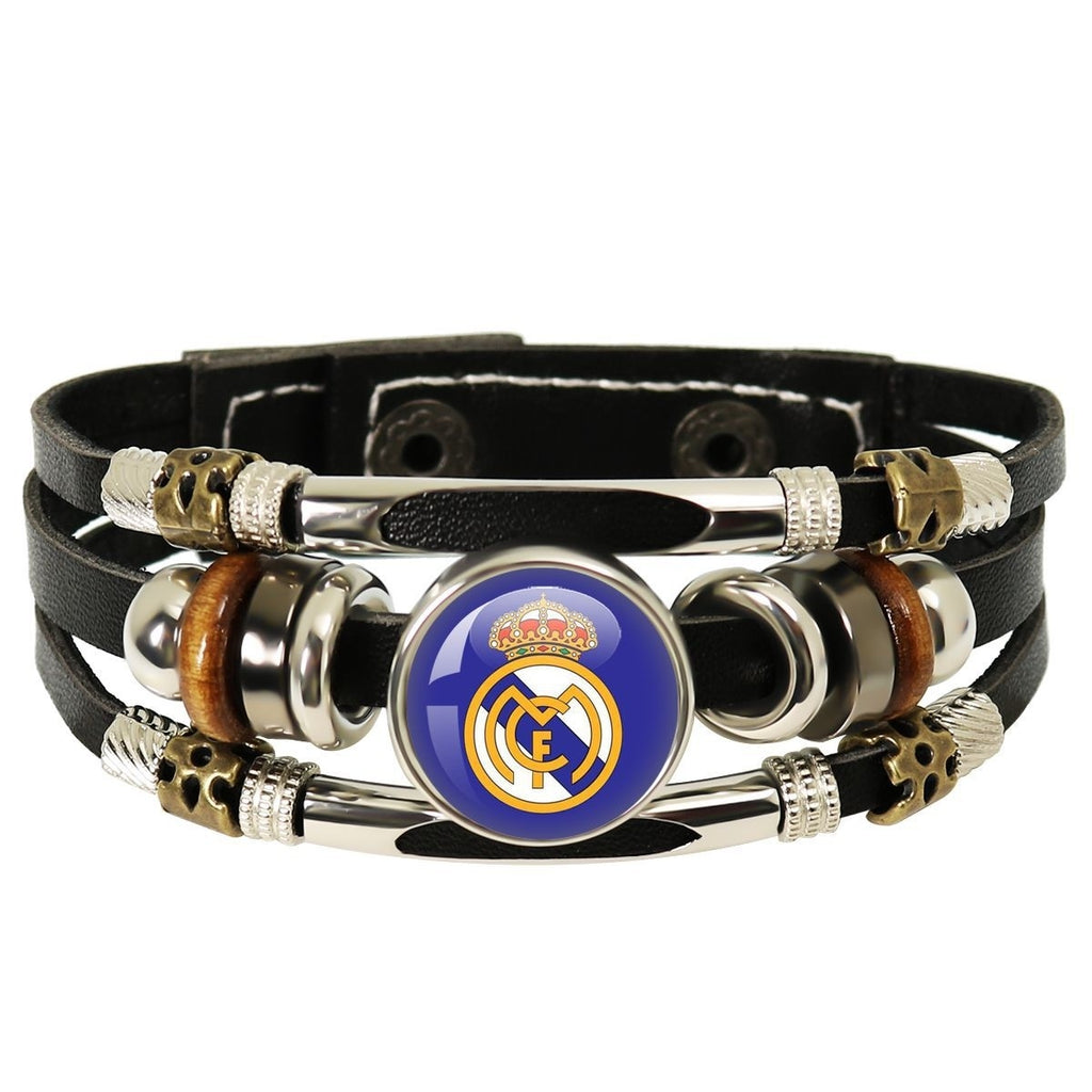 Bracelet with Real Madrid logo on a white background