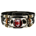 2026 World Cup Team Logo Leather Wristband – Hand-Woven Fan Edition