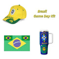 Brazil Game Day Kit – Cap + Body Flag + Tumbler