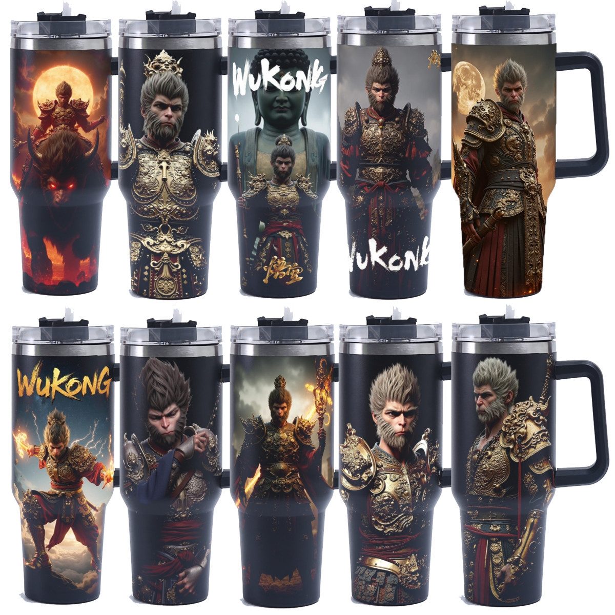 Black Myth: Wukong 40oz Insulated Car Tumbler