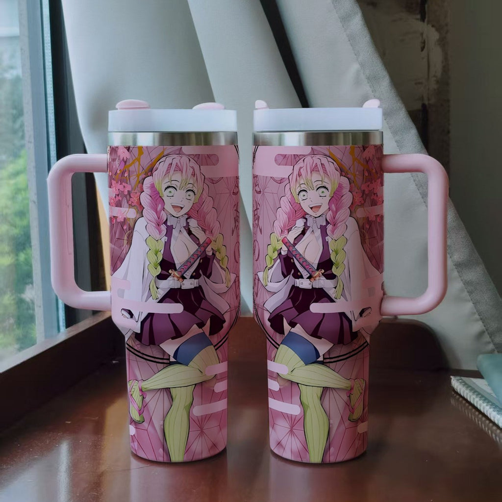 Demon Slayer Mitsuri Kanroji 40oz Insulated Car Tumbler