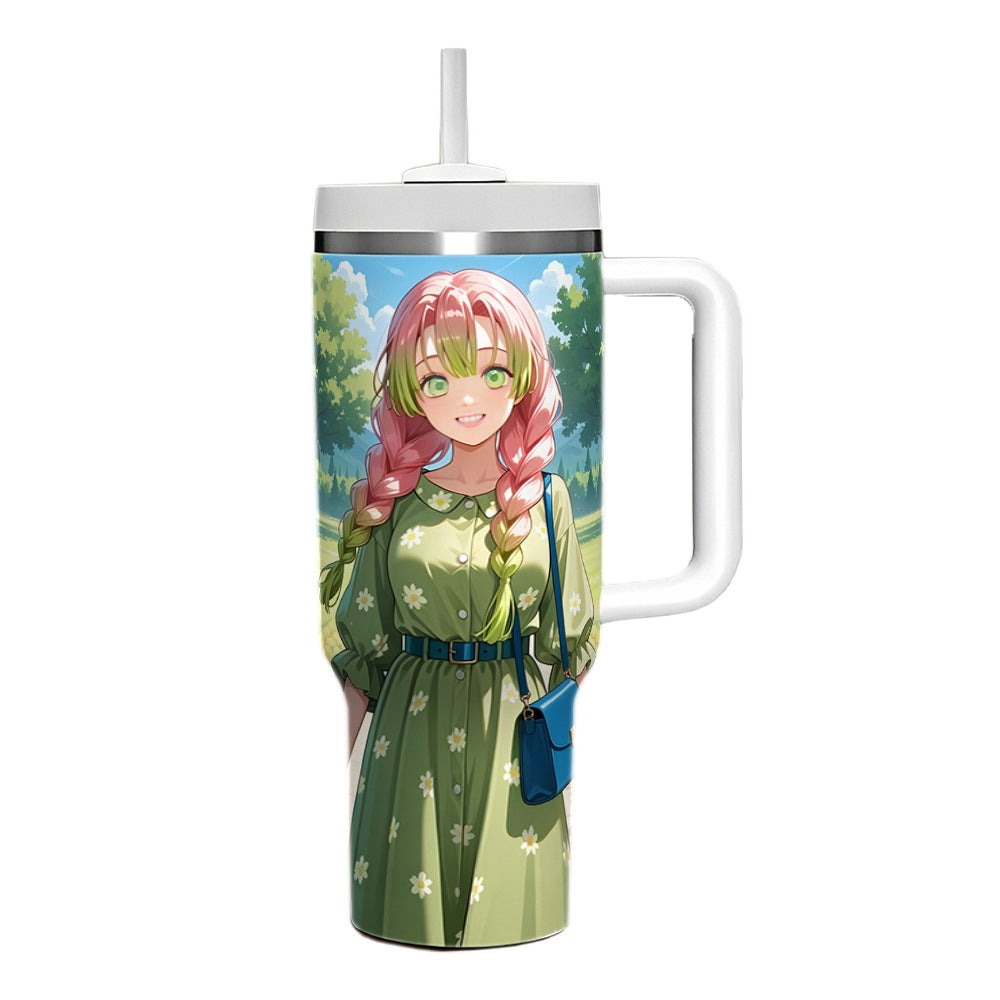 Demon Slayer Mitsuri Kanroji 40oz Insulated Car Tumbler