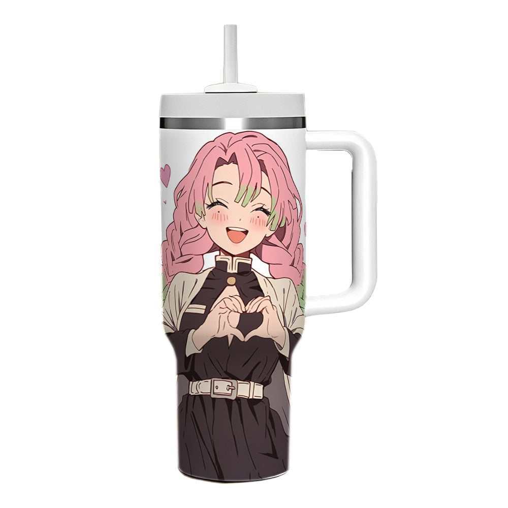 Demon Slayer Mitsuri Kanroji 40oz Insulated Car Tumbler