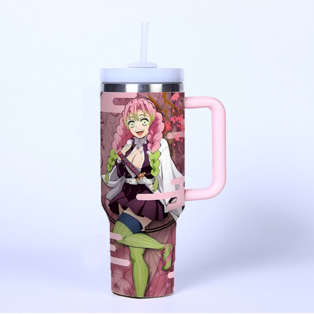 Demon Slayer Mitsuri Kanroji 40oz Insulated Car Tumbler