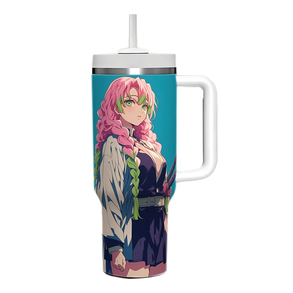 Demon Slayer Mitsuri Kanroji 40oz Insulated Car Tumbler