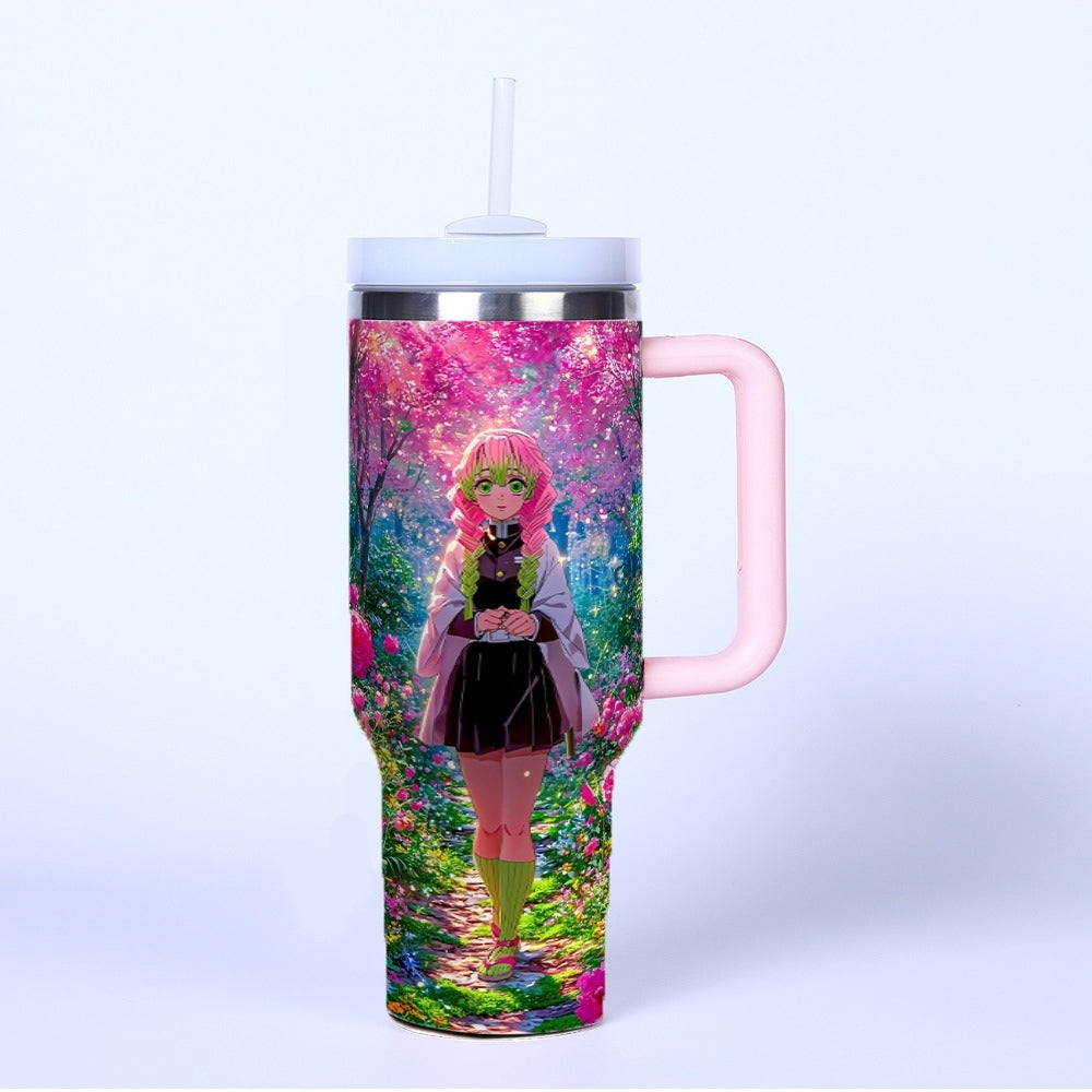 Demon Slayer Mitsuri Kanroji 40oz Insulated Car Tumbler