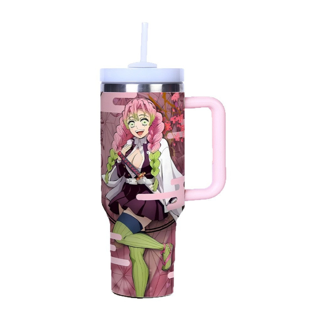 Demon Slayer Mitsuri Kanroji 40oz Insulated Car Tumbler