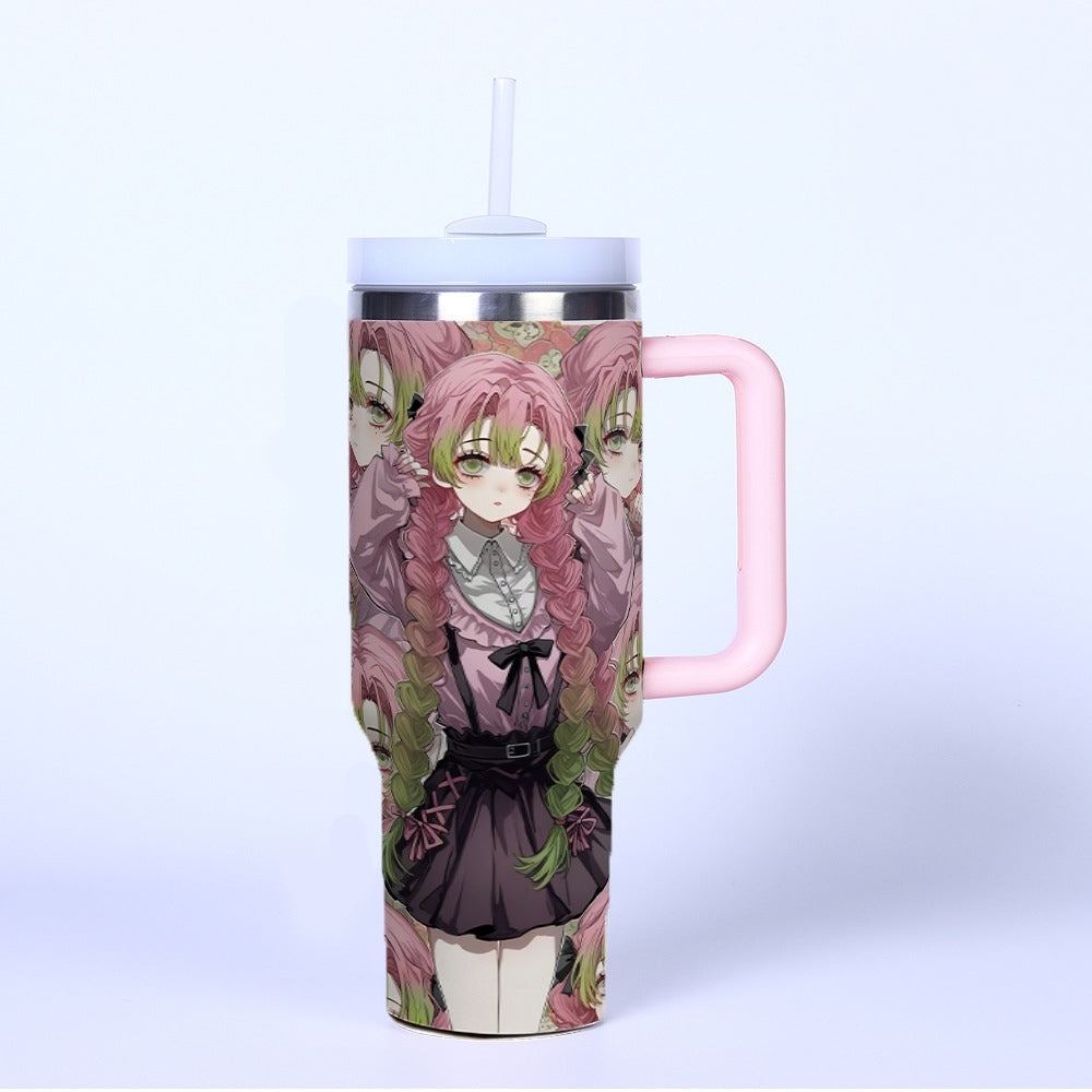 Demon Slayer Mitsuri Kanroji 40oz Insulated Car Tumbler