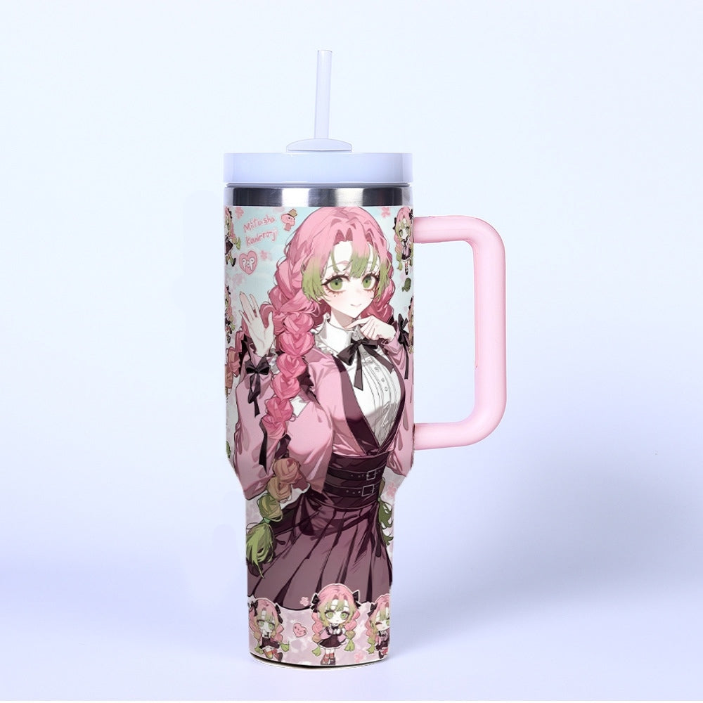 Demon Slayer Mitsuri Kanroji 40oz Insulated Car Tumbler