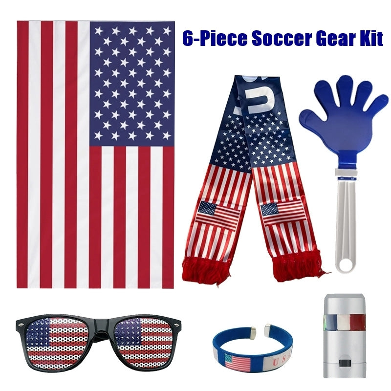 2026 FIFA World Cup Fan Supporter Cheer Set | 6-Piece Soccer Gear Kit