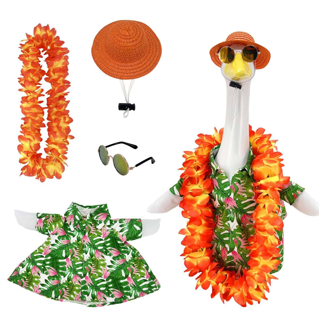Hawaii Porch Goose Outfit - Tropical Yard Goose Costume & Accessory Set