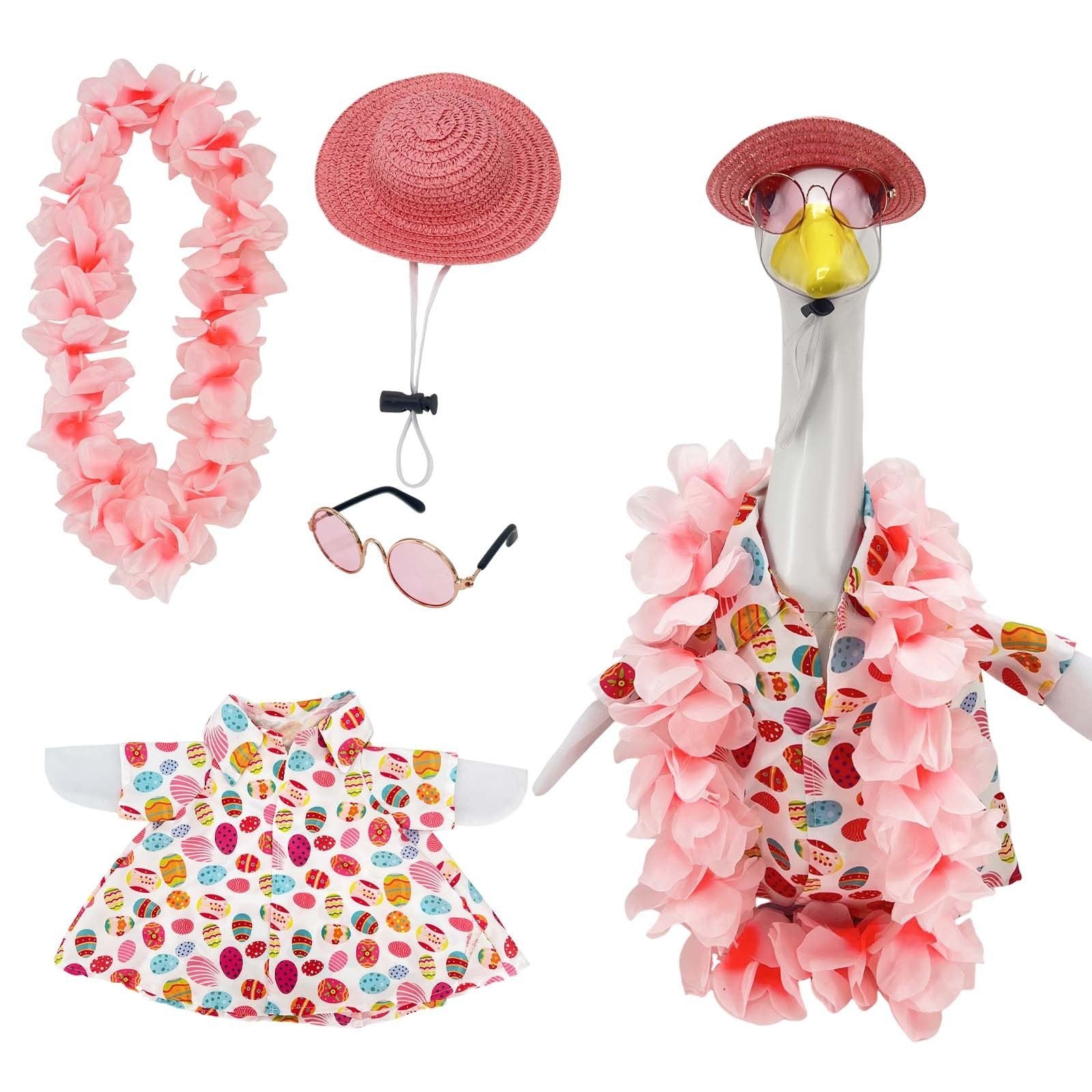 Hawaii Porch Goose Outfit - Tropical Yard Goose Costume & Accessory Set