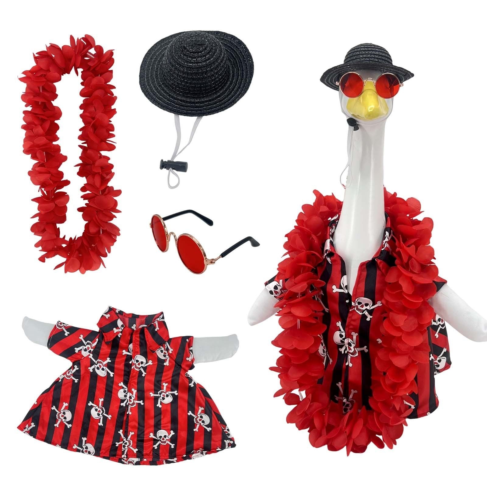 Hawaii Porch Goose Outfit - Tropical Yard Goose Costume & Accessory Set