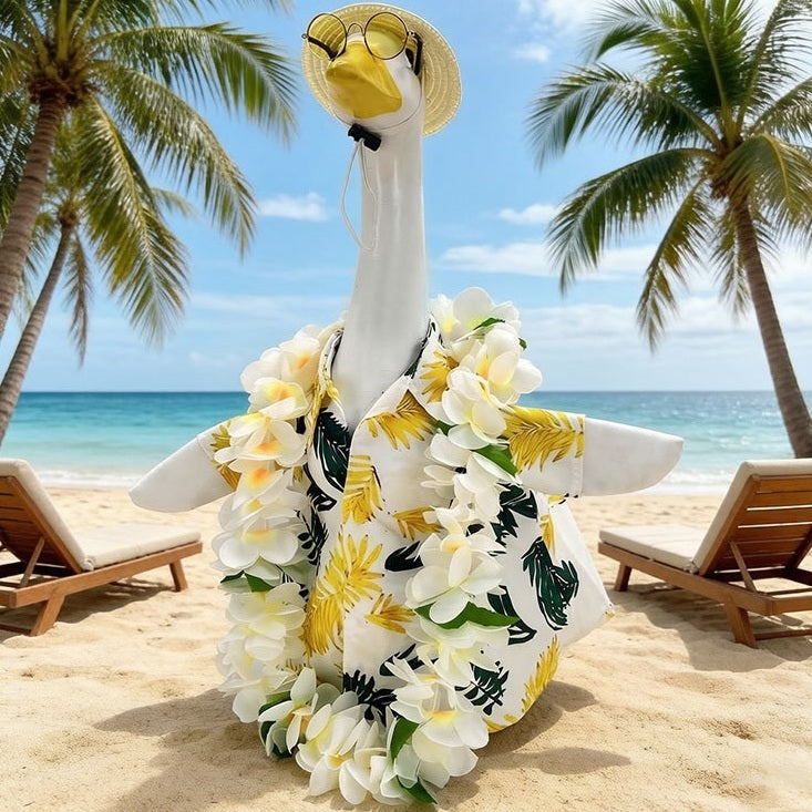 Hawaii Porch Goose Outfit - Tropical Yard Goose Costume & Accessory Set