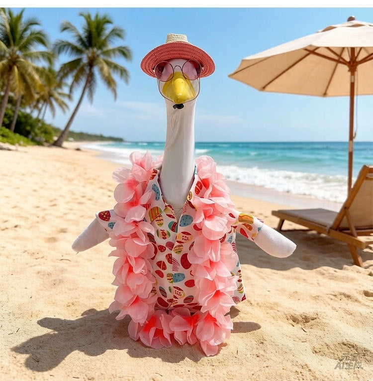 Hawaii Porch Goose Outfit - Tropical Yard Goose Costume & Accessory Set