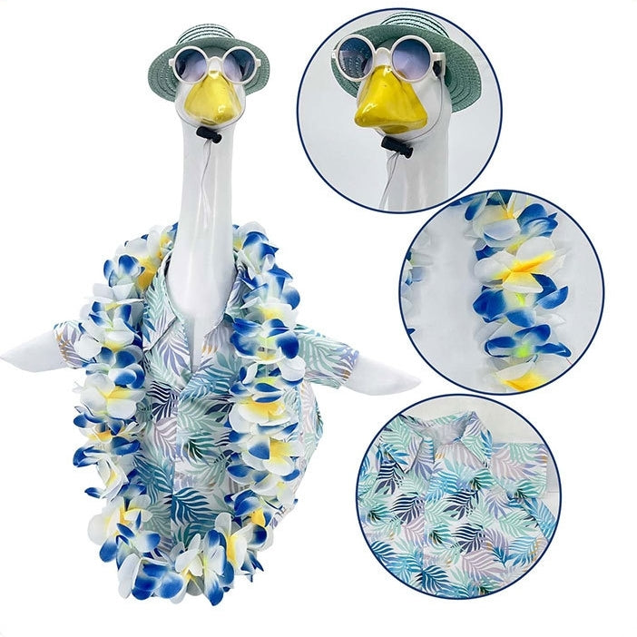 Hawaii Porch Goose Outfit - Tropical Yard Goose Costume & Accessory Set
