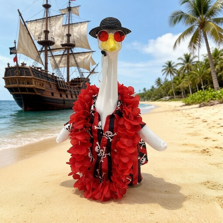 Hawaii Porch Goose Outfit - Tropical Yard Goose Costume & Accessory Set
