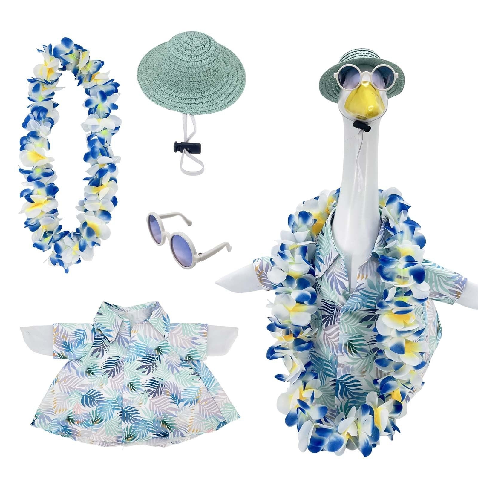 Hawaii Porch Goose Outfit - Tropical Yard Goose Costume & Accessory Set