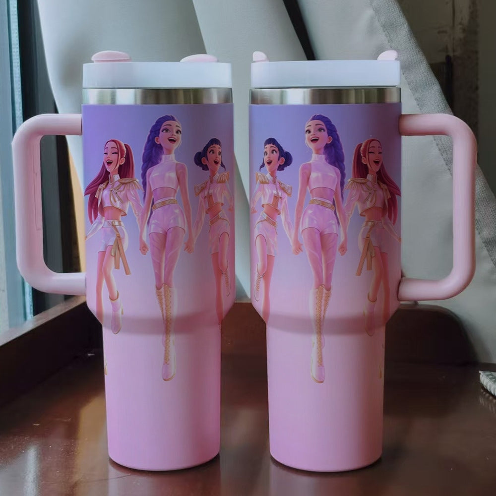 Kpop Demon Hunter 40oz Insulated Car Tumbler