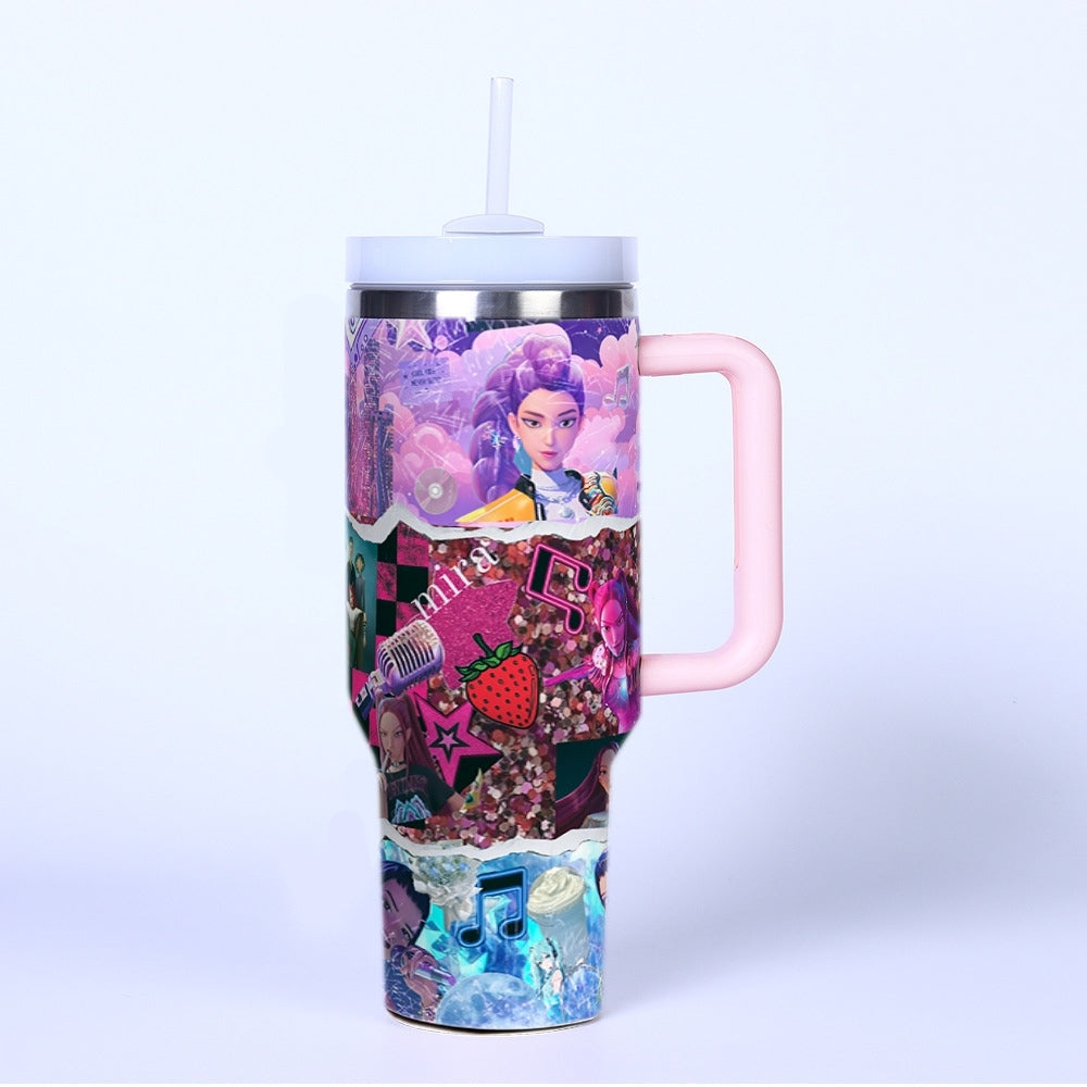 Kpop Demon Hunter 40oz Insulated Car Tumbler