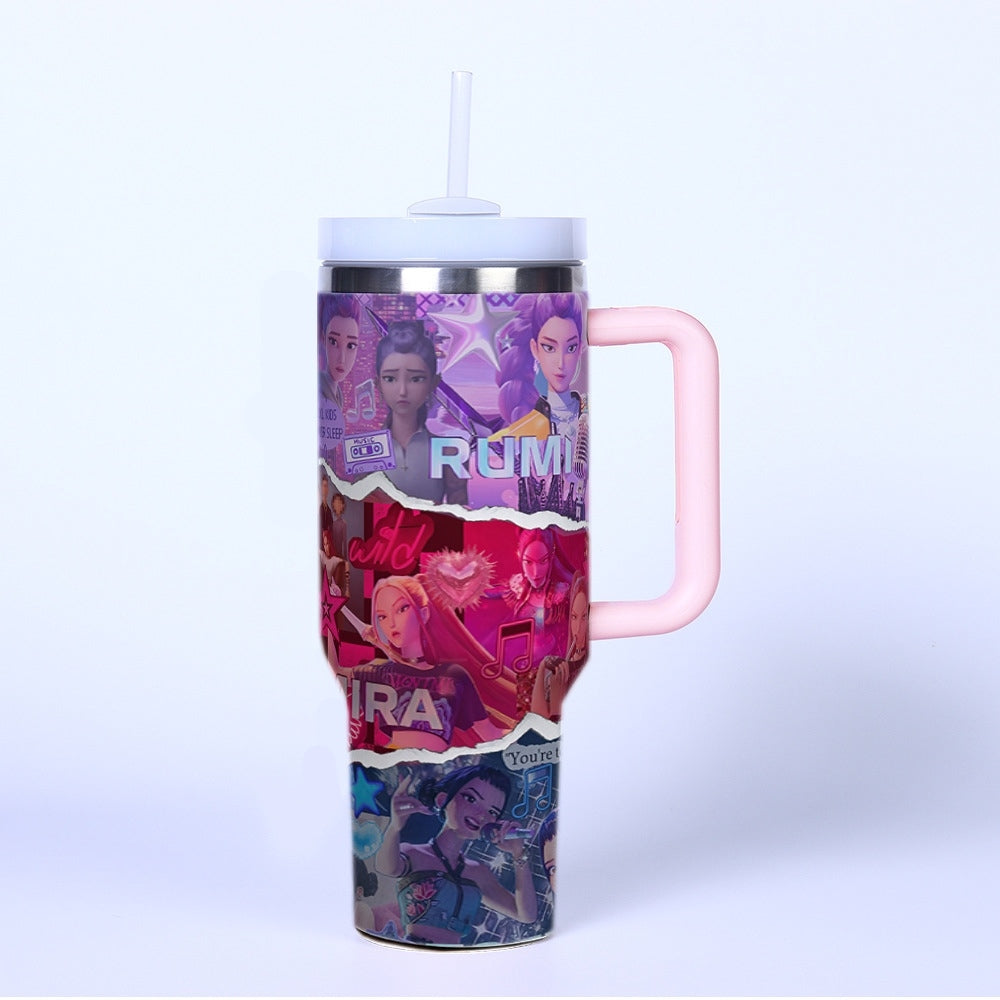 Kpop Demon Hunter 40oz Insulated Car Tumbler