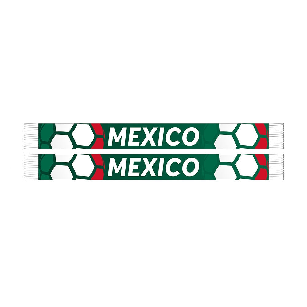 Mexico 2026 World Cup Fan Scarf | El Tri Knitted Football Scarf