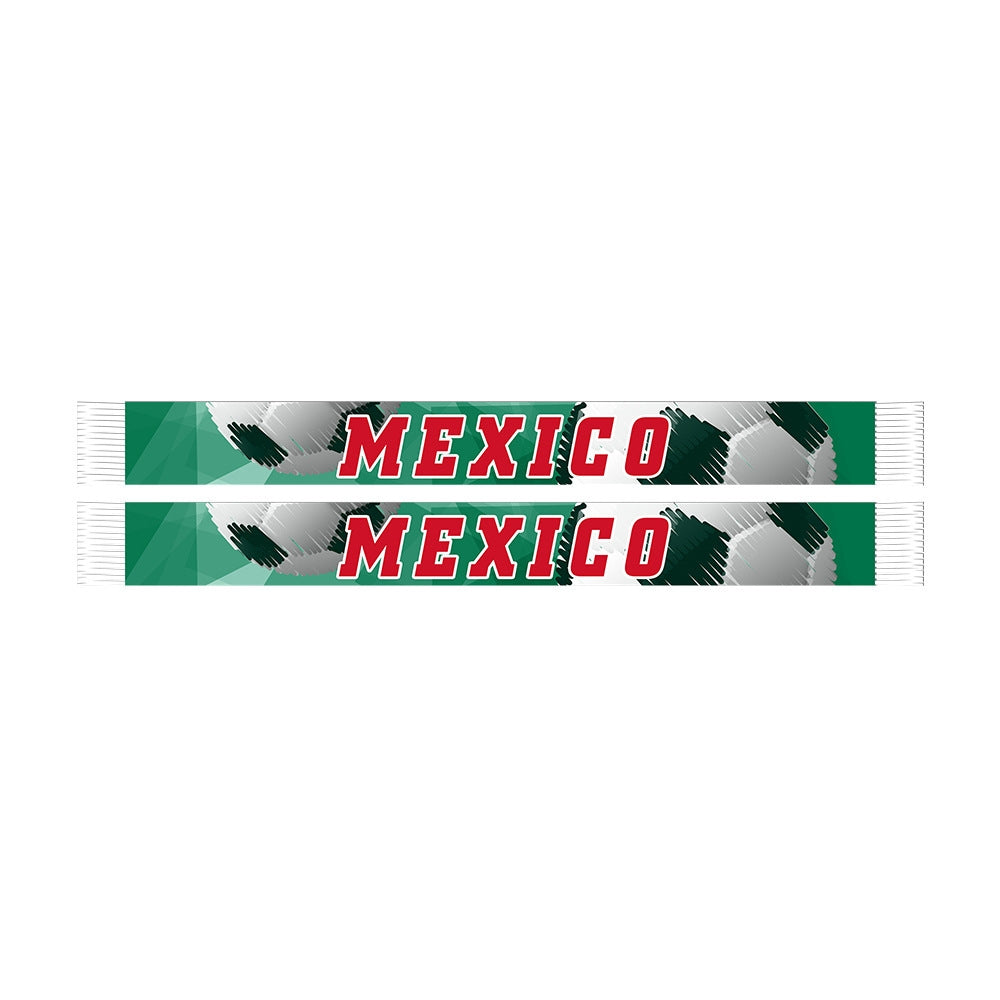 Mexico 2026 World Cup Fan Scarf | El Tri Knitted Football Scarf