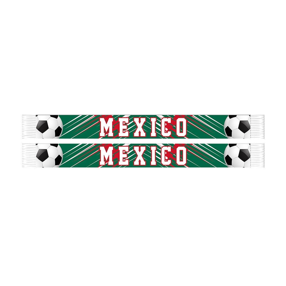 Mexico 2026 World Cup Fan Scarf | El Tri Knitted Football Scarf