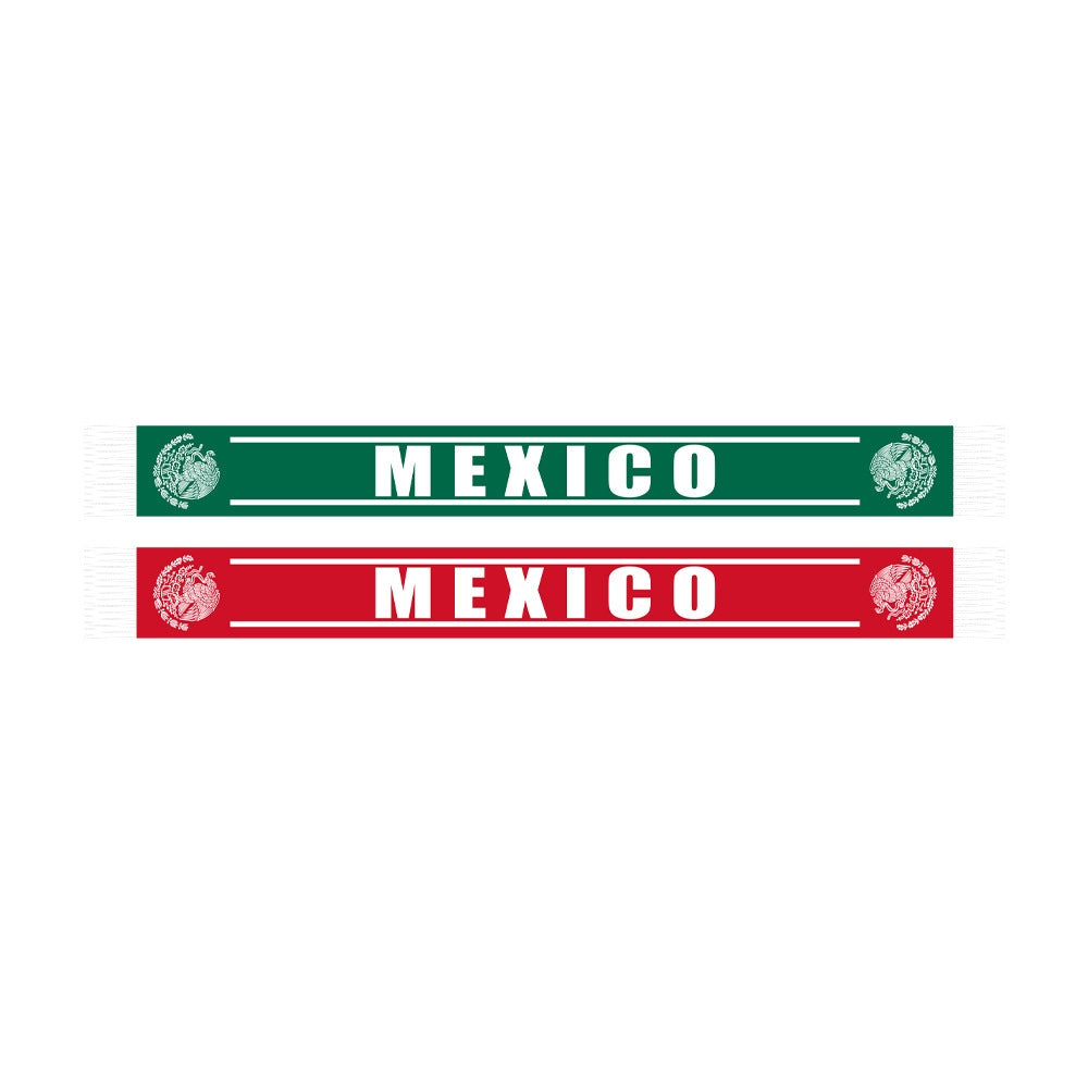 Mexico 2026 World Cup Fan Scarf | El Tri Knitted Football Scarf