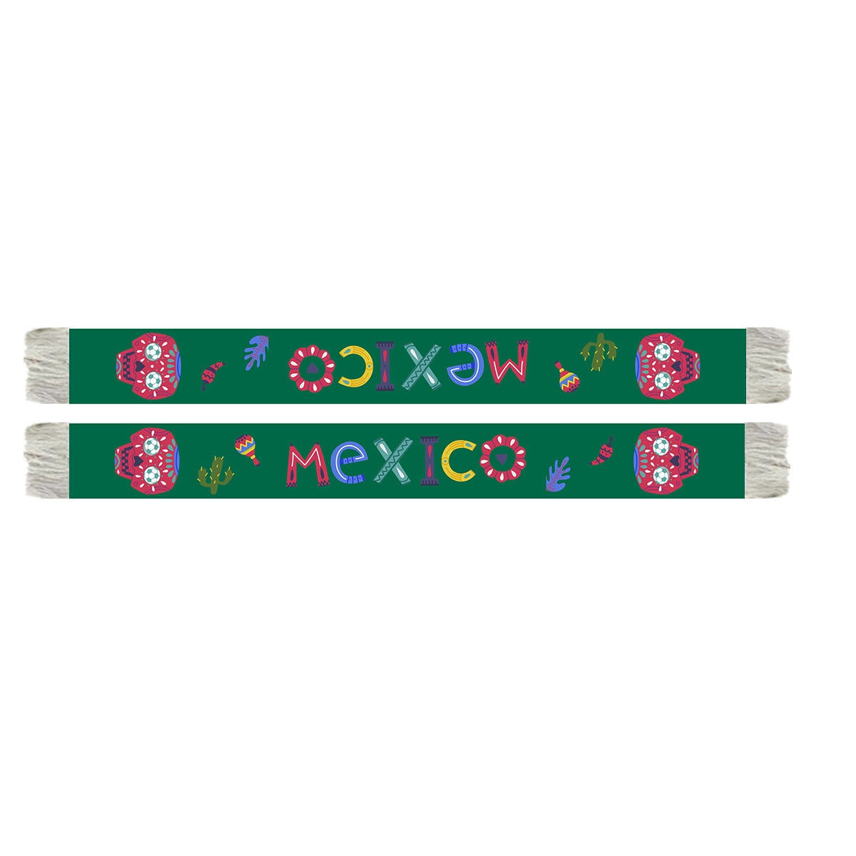 Mexico 2026 World Cup Fan Scarf | El Tri Knitted Football Scarf