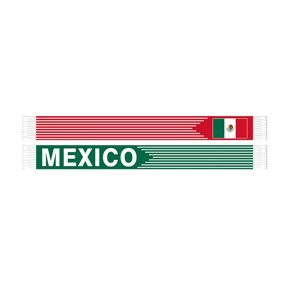 Mexico 2026 World Cup Fan Scarf | El Tri Knitted Football Scarf
