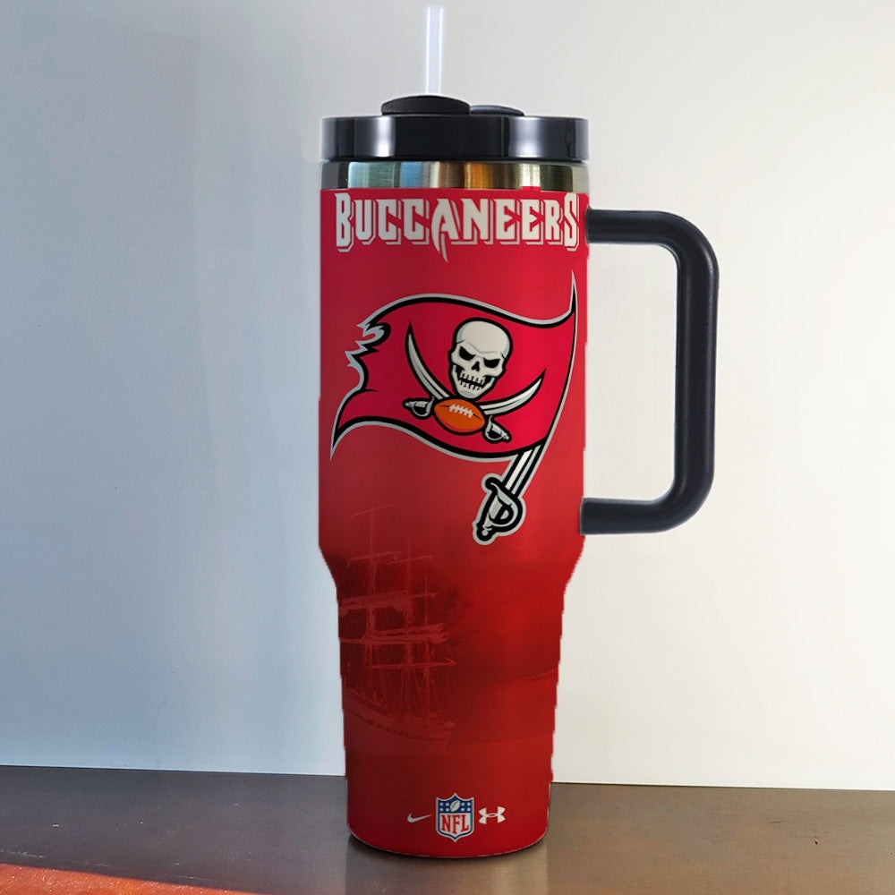 NFL 40oz Insulated Car Tumbler – Ultimate Gameday Travel Mug with Handle